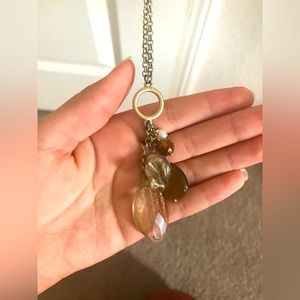 GoldPlated MineralDesign necklace